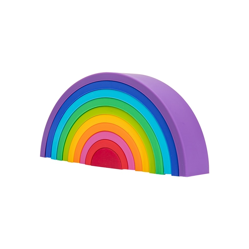 Silicone Rainbow Stacker Montessori Learning